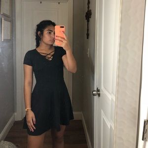 Hollister Black skater dress